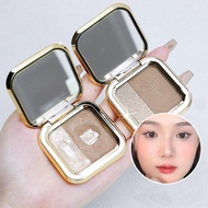 Dual Color Matte Highlighter Contour Palette Nose Shadow 3 Eyeshadow Makeup Face Brightening In E9e0