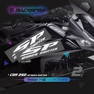Cutting Custom CBR 250 SP Quick Shifter Stickers | SP Quick Shifter Sticker