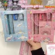 Sanrio Stationery Set Birthday For Kids School Barang Kuromi Barang Cute For School Cute School Supplies