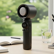 Mini Handheld Turbo Fan 199-Speed | LED Display & Battery Powered