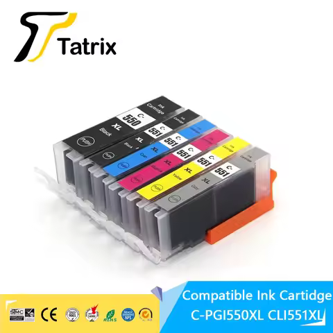 For Canon PGI 550 CLI 551 XL 550XL 551XL PGI-550 CLI-551 Compatible Ink Cartridge For Canon PIXMA PI