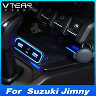 Qi Car Phone Holder Wireless Charger For Suzuki Jimny JB64 JB74 Accessories 15w Fast Charging Panel 