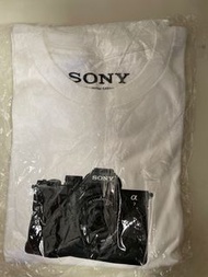 Sony T shirt 短袖 衫 男裝 相機logo tee A7 大碼L size