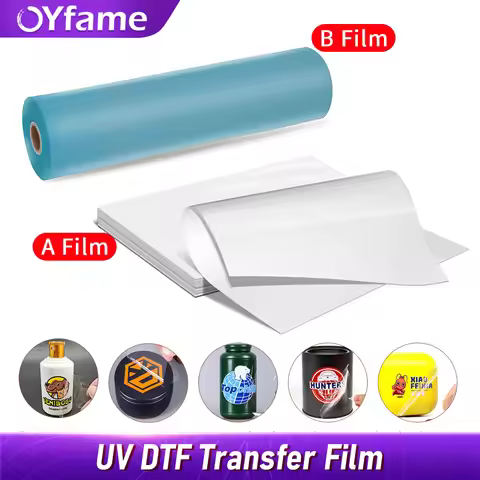 OYfame UV DTF film A For UV DTF Sticker Printer A4 A3 UV printer film waterproof LOGO transfer UV DT