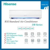 HISENSE aircond Non inverter (DB) 1hp/ 1.5hp/ 2hp air conditioner