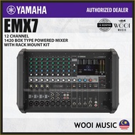 Yamaha EMX7 RK 12-Channel 1420W Box Type Powered Analogue Mixing Console with Rack Mount Kit (Powere