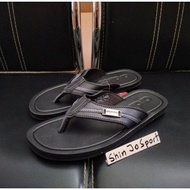 ORIGINAL ARDILES MEN'S SANDALS, SYNTHETIC LEATHER SANDALS, BLACK EKRON FLIP-FLIP MODEL, ADULT MEN'S 