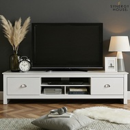 Synergy House Lexington TV Cabinet with Drawers (6ft, White)