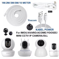 KABEL POWER CCTV IP CAM SNOW/GLENZ/BARDI/EZVIZ/IMOU/V380 - 1 METER