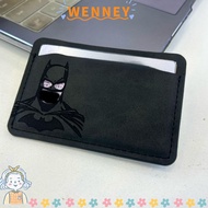WEY Driver License Cover, PU Leather Cartoon Batman ID Card Holder, Creative Hollow Out Waterproof M