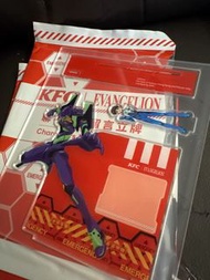 KFC EVA 新世紀福音戰士聯盟角色留言立牌 初號機款 (可換明日香)