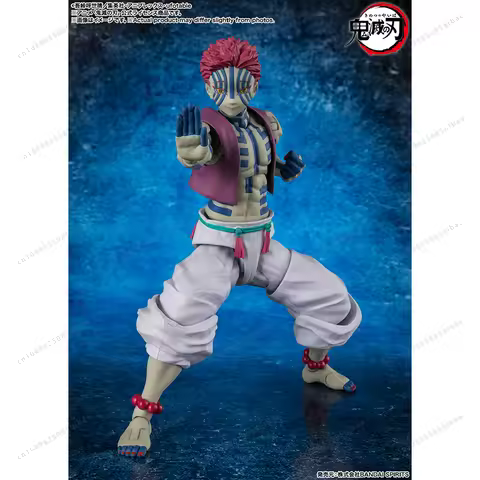 【In Stock】 Bandai S.H.Figuarts Shf Demon Slayer Kimetsu No Yaiba Akaza in Stock Anime Action Collect