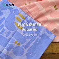 KEMEJA Tokoencit Euca Super Fabric Squared Motif Per 0.25 M 100% Tencel Material Dress Shirt Blouse 