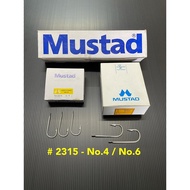 2315 MUSTAD Mata Kail Cap Kunci No.4, No.6 (100PCS)  / MUSTAD ROUND BEND SEA HOOKS NO.4,NO.6