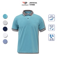 Áo Thun Nam Cổ Phối Pigo Fashion In Nổi Chữ PIGO Trước Ngực Cotton PPL32 Cool 01 (Xanh Mint)