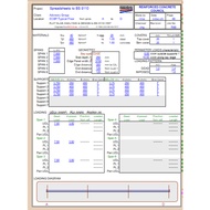 Reinforced Concrete Flat Slab Design Excel Spreadsheet in British Standard (BS)