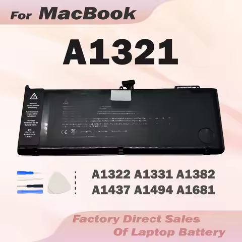 Laptop Battery A1321 New Replacement For Macbook Pro 15" A1286 2009 2010 Version 020-6380-A MC371 MC