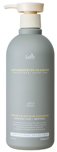 Anti-Dandruff Shampoo (16.9 fl.oz.) - For Oily Scalp with Dandruff, Gently Cleanses Away Dead Skin C