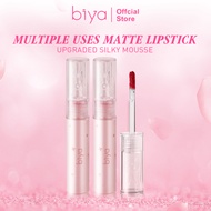 BIYA Matte Lipstick Liptint Lip - Pewarna Bibir & Pipi, Double Use (Matte Finish)