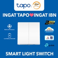 TP-Link Tapo S220 Smart Switch 2-Gang No Neutral, Battery Operated, Works with Tapo App & Voice Cont