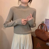 Korean Half-Turtleneck Sweater for Women - Warm Layering Essential for All Seasons