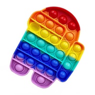 Pop It Among Us Trend Kids Toys Rainbow Pop It Among Us Rainbow Toys POP IT/