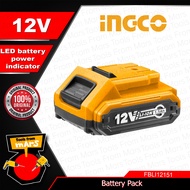INGCO 12V Lithium-Ion Battery Pack FBLI12151 (for CDLI1211) POWERSHARE-TFM-IHT