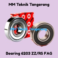 Ball Bearing 6203 ZZ (iron cap) 6203 RS (rubber cap) Bearing Original FAG Bearing Ball FAG 6203 ZZ 6