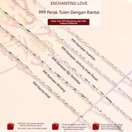 【 Best Gift 】 Versatile S999 sterling silver necklace, minimalist women's collarbone chain,silver ne