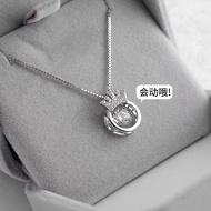Genuine PT950 Platinum Necklace Platinum Necklace Platinum Smart Crown Diamond Pendant for Girlfrien