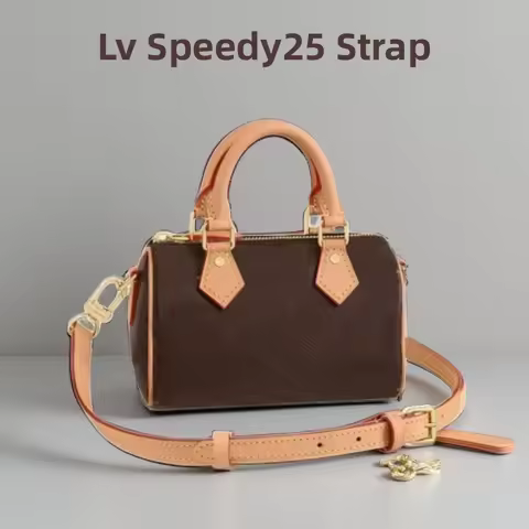 Shoulder Strap For Lv Speedy25 Diane Bag Vegetable Tanned Leather Strap Slung Bag High-end Bag Strap