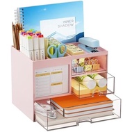 Pencil Holder with 4 Compartments Office Home Art Supplies Desk Organizers for Desk/Desktop Organize