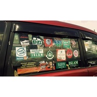 Sticker Kereta/sticker cermin kereta/roadtax sticker Customade