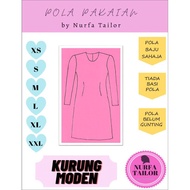 POLA BAJU KURUNG MODEN | POLA BAJU | POLA PAKAIAN