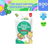 Tiny Buds Natural Dish Wash &amp; Baby Bottle Cleanser Refill 500ml (Fragrance Free)