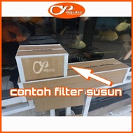 top filter aquarium/filter talang aquarium/filter talang pvc/topfilter 30cm