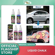 Rayhong Car Window Paint DIY Graffiti Car Accessories Washable DIY Color Spray 30ml Washable Car Doodle Gouache Chalk Car Window Tire Body Graffiti Spray Liquid Chalk Markers Spray Car Decoration