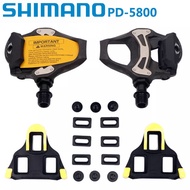 [Ship in 24H] Shimano 105 SPD-SL PD-R5800 Bike Pedals Professional Racing Cycling Pedals Self Locking SPD-SL System Road Bike Platform Cleat Pedal With SH11 Shimano Cleats Pedal