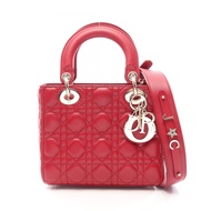 [二手] Dior 手提包，LADY DIOR MY ABCDIOR，Lady Dior 小號 Cannage 兩用RED皮革，Lady Dior 兩用托特包，小號，女士。