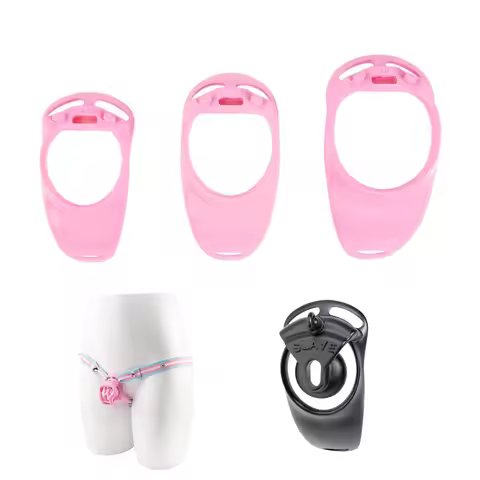 Wearable Ergonomic Resin Base Ring Men's Chastity Lock Accessory Compatible with Straps Chastity Cag