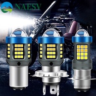 NAESV LED Motorcycle Headlight, White&Yellow Light 3570 LED Lens Motorcycle Fog Light, LED Bulbs Hi 