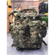 Ready Stock Bagpack Bag Sandang Taktikal Army Digital Camo Outdoor High Quality Storage Bag 60 Liter