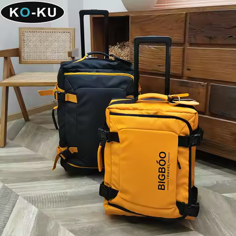 KO-KU 20-inch Carry-on Travel Bag, 24/28 Waterproof Trolley Case, Hand Luggage Bag, Portable Travel