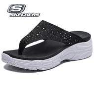 Skechers_รองเท้าแตะผู้หญิง On-The-GO GOwalk Arch Fit รองเท้าแตะส้นสูงผู้หญิง รองเท้าแตะ ประดับพลอยเทียม-PINK