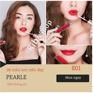 Pear Matte Lipstick 803 Lotus Pink / 808 Genuine Fresh Orange + lip balm