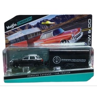 Maisto Design Tow & Go Diecast Miniatur Mobil Volkswagen Van Mercedes Benz Chevrolet Silverado Ford