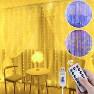 3M*3M 300LED Window Curtain Lights USB String Lights Romantic Mood Lights For Anniversaries