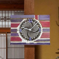 手工掛鐘 藝術掛鐘 廢棄割草機刀片再利用掛鐘 舊木材再利用木製掛鐘 208