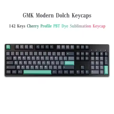 142 Keys GMK Modern Dolch keycaps Cherry Profile PBT Dye-Sub Mechanical Keyboard Keycap For MX Switc