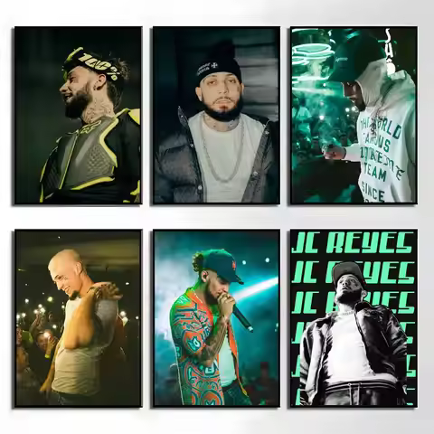 1pc Popular Music Rapper Singer J-jc Reyes Poster Sticker Print Waterproof Wall Art For Living Room 